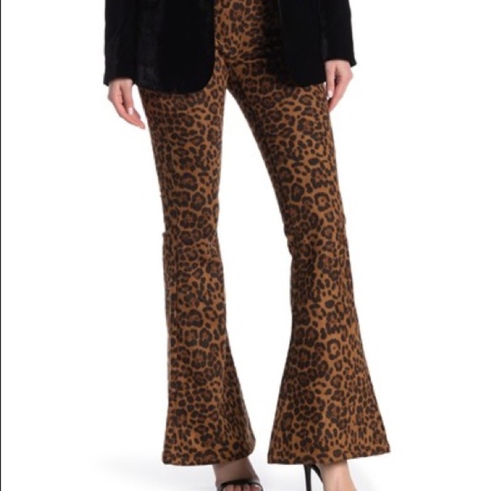Blank NYC Leopard flares